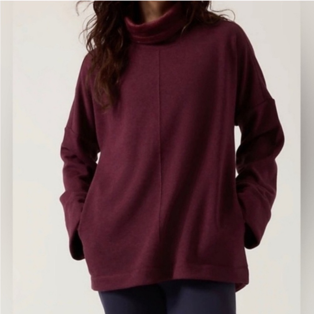 NWOT Athleta Cozy Karma Funnel Neck Pullover Size XS